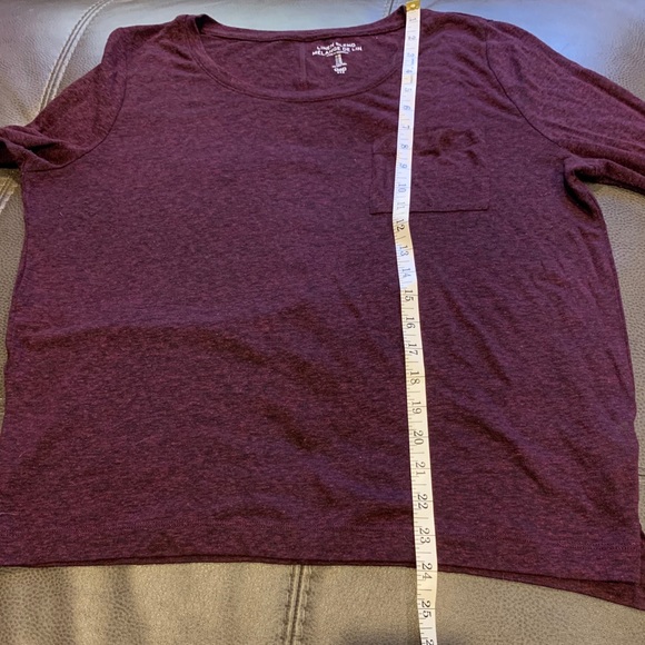 💕GAP Linen Blend Long Sleeve tee with pocket💞 - Picture 3 of 7